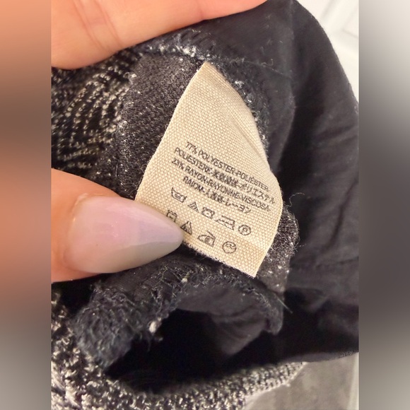 Sz 0 Free People Gray Herringbone Jogger Pants Pleated Trousers $158 MSRP - Picture 10 of 11